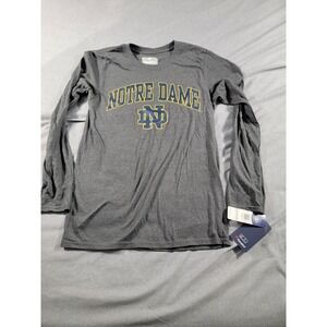 Notre‎ Dame Fighting Irish Fanatics Long Sleeve T-Shirt Gray Size Small NEW